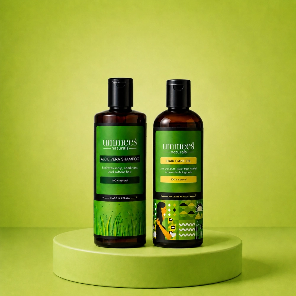 Hair oil & Aloe vera shampoo